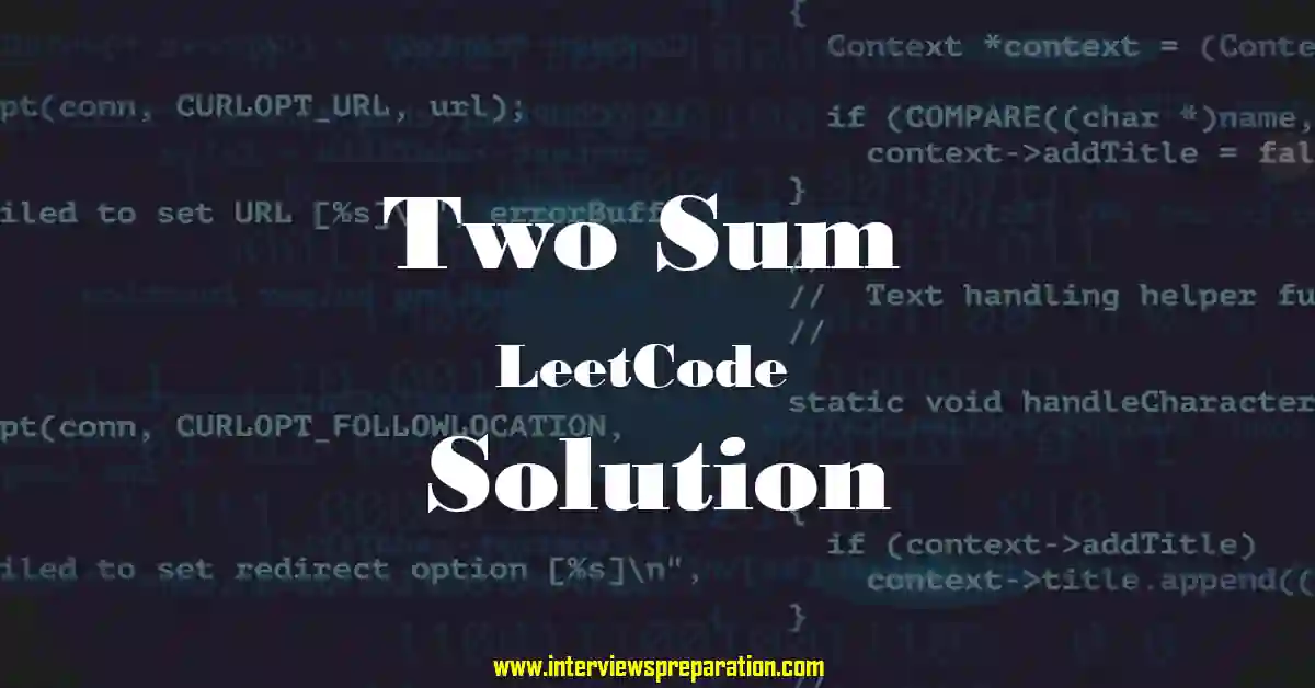 Two Sum LeetCode Solution In C#