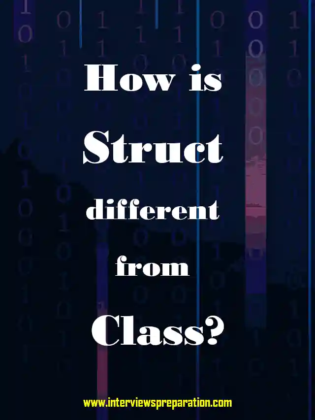 How is struct different from class?